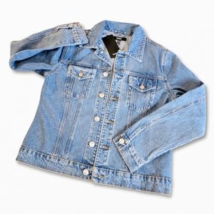 HUDSON Classic Fitted Trucker Jacket women's /XL Indigo Wash